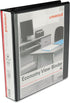 Universal 20971 Economy Round Ring View Binder, 1-1/2-Inch Capacity, Black...