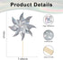 10 Pack Reflective Pinwheels for Yard and Garden, Wind Spinners Outdoor Bird Scare Devices, Sparkly Windmills for Garden Decor Scare Birds Away Ga...