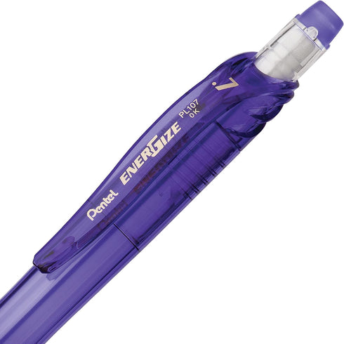 Pentel EnerGize-X Mechanical Pencil (0.7mm) Violet Barrel, Box of 12 (PL107V)...