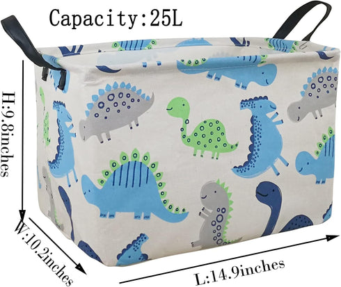 Rectangular Storage Basket Collapsible Organizer Bin Waterproof Toy Box for Organizing Home/Dorm/Kitchen/Pet/Office/Closet/Shelf/Gift Baskets...