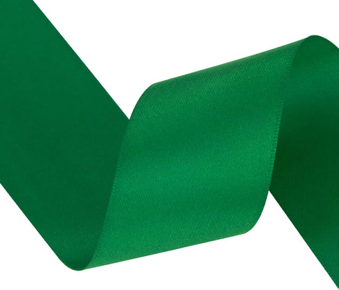 VATIN Double Face Emerald Green Satin Ribbon 1-1/2" Continuous 25 Yards,Green Polyester Fabric Ribbon use for Bows Bouquet, Gift Wrapping, Floral ...