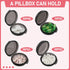 4PCS Portable Medicine Pills Case Small Pill Box Cute Medicine Case Compact Portable Pocket Purse Storage Container Earplug Bag Round Holder Bottl...