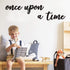 Huray Rayho Once Upon a Time Wood Sign Nursery Wall Decor Words Art Hanging Decor for family Bookshelf, Reading Nook, Daycare, Classroom - Baby Sh...