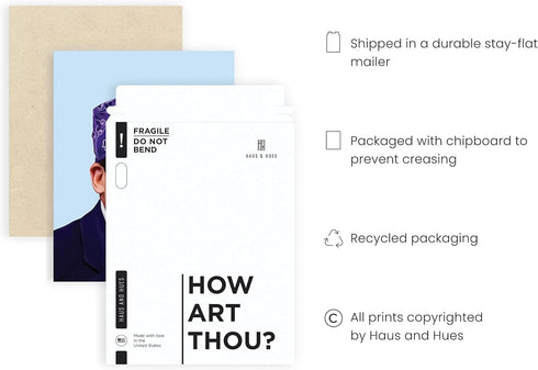 HAUS AND HUES Michael Scott Poster – The Office TV Show Wall Art, Funny Prison Mike Print for Fans, Office Spaces & Home Decor | Great Gift Idea |...