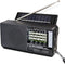 Portable FM/AM/SW Radio, Build-in Bluetooth Speaker, Powered by Rechargeable Battery with Solar Panel for Charging, Emergency LED light, Stretch A...