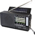 Portable FM/AM/SW Radio, Build-in Bluetooth Speaker, Powered by Rechargeable Battery with Solar Panel for Charging, Emergency LED light, Stretch A...