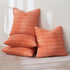MIULEE Pack of 4 Coral Corduroy Decorative Throw Pillow Covers 20x20 Inch Soft Boho Striped Pillow Covers Modern Farmhouse Home Decor for Sofa Liv...