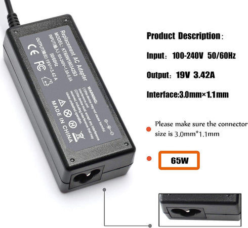 65W 45W Charger for Acer Aspire 1 3 5 Series A315-23 A315-24P A315-24PT A315-58 A315-59 A515-44 A515-45 A515-46 A515-54 A515-55 A515-56 A115-32 N2...
