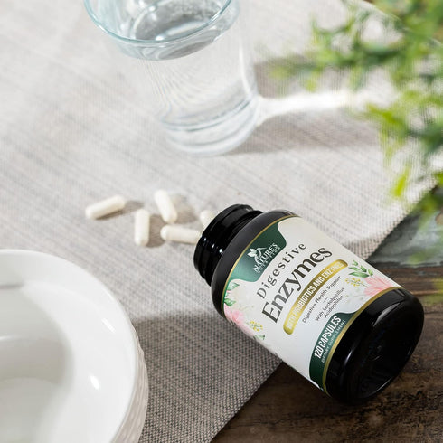 Digestive Enzymes with Probiotics - Probiotic Multi Enzymes with Probiotics and Prebiotics for Digestive Health and Bloating Relief for Women and ...