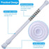 SIQUK 6 Pack Cupboard Bars Adjustable Spring Tension Rods White Refrigerator Bar Extendable Rod for DIY Projects, 12 to 20 Inches...