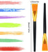 10pcs Flat Paint Brushes 1 Inch Wide, Watercolor Acrylic Paint Brush Bulk Synthetic Nylon Oil Painting Brushes for Artists Professional Amateurs G...