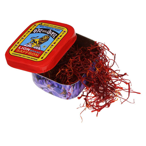 Lion Saffron, 3g, Original Kashmir Lacha Saffron/Kesar/Keshar (Certified Grade A) for Biryani, Beauty, Improved Health and Tilak (VALUE PACK OF 3g...