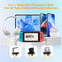 7-Pin Magnetic Charging Cable 2Pcs 360° Rotating 3 in 1 USB C Magnetic Phone Charger, 3A Fast Charging with Data Transfer for Android/i-Product/Mi...