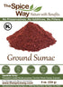The Spice Way - Pure 100% Sumac, No Salt, no GMO, no Irradiation, Spice Seasoning Powder 8 oz (resealable bag) (Sumak)...