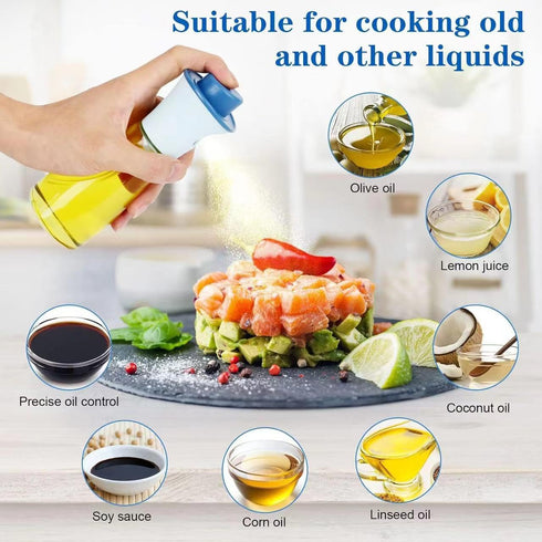 Olive Oil Sprayer for Cooking, 2 Pack 200ml Glass Olive Oil Sprayer Mister, Cooking Oil Sprayer, Oil Spray Bottle, canola Oil Sprayer, air Fryer f...