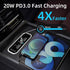 3 Ports 12V RV USB Outlet, PD3.0 USB C & Dual USB A Car Charger Socket Panel Wall Mount with Screws, Automotive USB Power Outlet Fast Charger Adap...