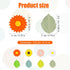 NQEUEPN 8pcs Silicone Knitting Needle Stoppers, Colorful Daisy Leaves Knitting Needles Point Protectors Knitting Needle Caps for Knitting Projects...