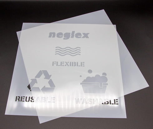 7.5mil Blank Mylar Sheets(10 Pack),12X12 inch Milky Translucent PET Blank Stencils Sheets,Template Material for Cutting Machine, Make Airbrush Ste...