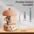 450ml Portable Humidifier, Mini Cool Mist Humidifier with Koala-Theme, USB Personal Humidifier Auto Shut-Off, Ultra-Quiet (Coffee)...