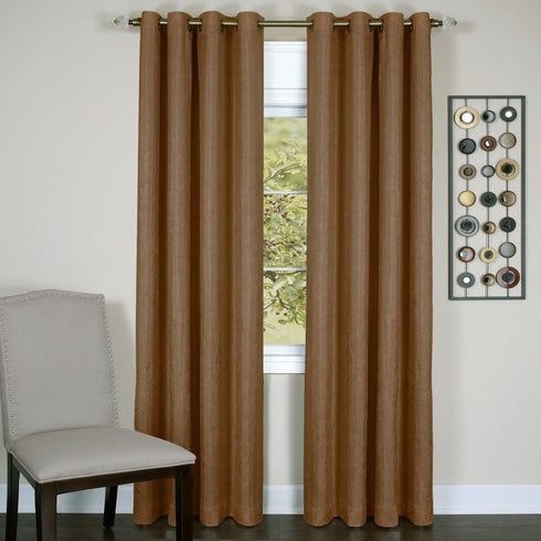 Achim Home Furnishings Taylor Lined Blackout Grommet Window Curtain Panel, 50 x 63, Cinnabar (Model: TYPN63CB12)...