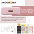 ANGOOBABY Small Pencil Case Student Pencil Pouch Coin Pouch Cosmetic Bag Office Stationery Organizer for Teen School-Pink...