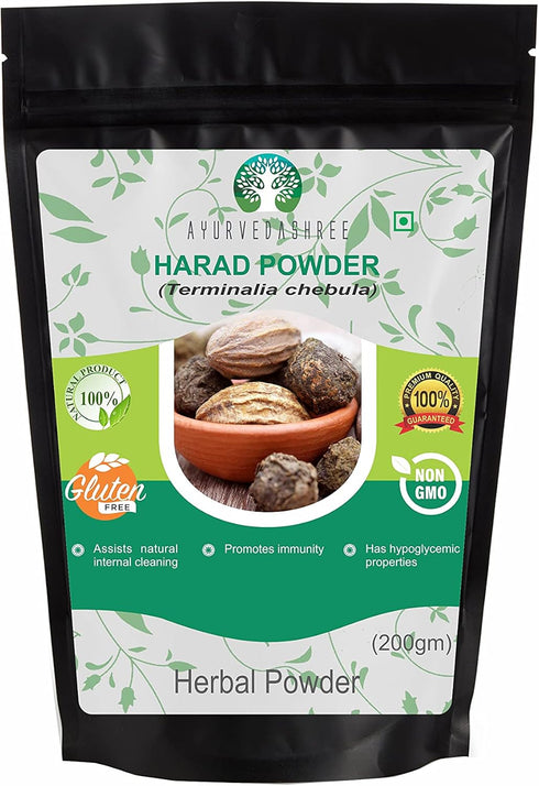 Haritaki Powder 200 Gm I Terminalia Chebula Powder I an Ayurvedic Herb for Detoxification & Rejuvenation for Vata I Vata Kapha and Pitta BalancerI...