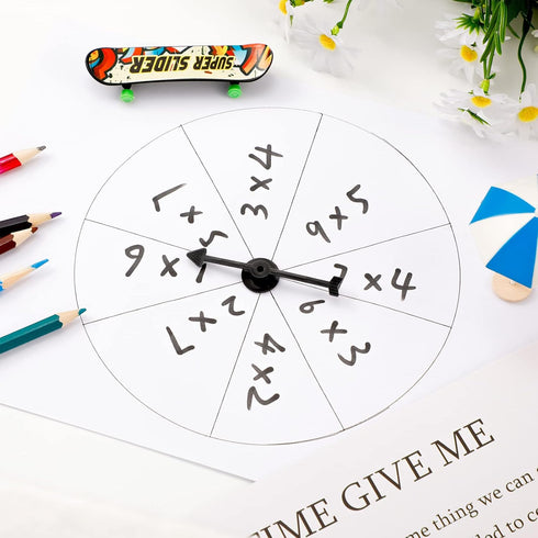 50 Packs Arrow Spinners Black Arrow Game Spinner Board Game Spinner Plastic Arrow Spinner Arrow Toys for Party School Classroom Home Using Board S...