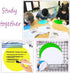 OJYUDD Dry Erase Dots Circles,11 Inch Removable Vinyl Dot Wall Decal,Colorful Circles Whiteboard Marker for Drills and Training School Teaching Pr...