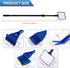 Fish Tank Cleaning Tools, 5 in 1 Cleaning Tool Kit, Aquarium Clean Set,Fish Net Gravel Rake Algae Scraper Fork Sponge Brush Glass Cleaner Tools Ki...