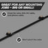 THE CIMPLE CO - Mini Wire Cable Clips, Electrical Wire Cable Clip, 1/10 in (3 mm) Screw Clip and Fastener, Black (100 Pieces per Bag)...