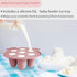 Big spinach Silicone Freezer Tray Baby Fruit Feeder Food Teething Set Must-Have Pacifiers and Food Storage Containers for Babies 6 Months and Up...