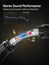3.5mm 1/8" TRS to Dual 6.35mm 1/4" TS Mono Audio Y Splitter Cable, VIOY Stereo Aux Cord for iPhone, iPod, Computer Sound Cards, CD Players, Home S...