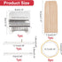 arricraft Wood Knitting Looms, Wooden Weaving Frame Loom Mini Household Mending Loom Weaving Loom Kit with Pin Rubber Findings for Quickly Mending...