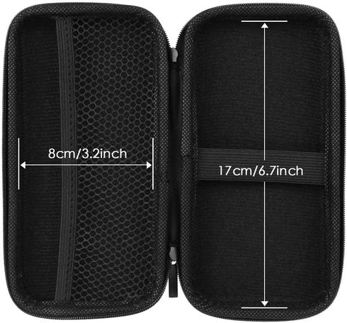 iMangoo Shockproof Travel Essentials Organizer Case, Small Accessories Hard Protective Pouch Electronics Purse for Women Men Zipper Tech Cord Cabl...