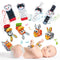 Adpartner Baby Rattles Toys for 0-12 Months Babies, 8PCS Infant Wrist Rattles Foot Finder Socks Set, Newborn Hand & Foot Rattle Toys Soft Baby Toy...