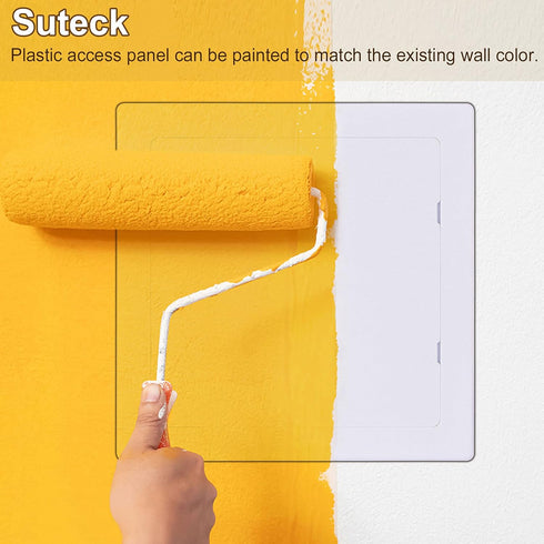 Suteck Plumbing Access Panel for Drywall Ceiling 6 x 6 Inch Reinforced Plastic Wall Access Doors Removable Hinged Panel...