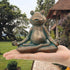 Nacome Meditating Frog Miniature Figurine,Zen Yoga Frog Garden Statue Ornament- Indoor/Outdoor Garden Sculpture for Fairy Garden,Home, Patio,Deck,...