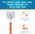 FL!PPER Flipper Platinum Aquarium Algae Scraper (10” Rigid Shaft) - Aquarium Glass Cleaner Tool with Serrated Blade - Algae Remover for Fish Tank ...