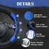 CAR PASS Line Rider Microfiber Leather Sporty Steering Wheel Cover Universal Fits for 95% Truck,SUV,Cars,14.5-15inch Anti-Slip Safety Comfortable ...