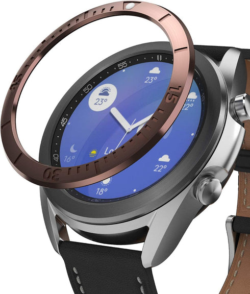 Ringke Bezel Styling for Galaxy Watch 3 41mm Bezel Ring Adhesive Cover Anti Scratch Stainless Steel Protection for Galaxy Watch 3 41mm Accessory -...