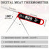 Meat Thermometer Instant Read for Grill and Cooking, Fast & Precise Digital Food Thermometer with Backlight, Magnet, Calibration, and Foldable Pro...