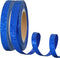 TONIFUL 2 Rolls 3/8 Inch Pearlescent Glitter Ribbon Blue, Sparkling Metallic Ribbon Roll for Christmas Halloween Valentine's Decor, DIY Crafts Wra...