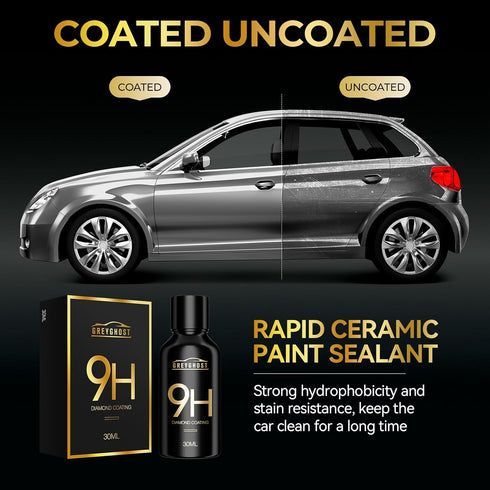 Greyghost Ceramic Coating for Cars, Mr Fix 9h Nano Coating Kit Super Ceramic Car Coating Hydrophobic, Car Paint Protection Anti Scratch Glass Coat...