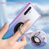 Ring Holder Series Designed for Samsung Galaxy Note 10 Plus Case, Clear Protective Cover Support Magnetic Car Phone Mount. (Blue Purple)...