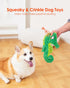 HGB Squeaky Dog Toys, No Stuffing Crinkle Plush Dog Toys for Small Medium Large Breeds, Interactive Dog Chew Toys for Aggressive Chewers, Puppy Te...