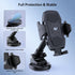 HHJ Phone Holders for Your Car,2-in-1 Car Phone Holder Mount, Car Dashboard Windshield Air Vent Hands-Free Car Phone Holders for iPhone All Phones...
