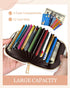 Bistup Credit Card Holder for Women Cute Small for Ladies Teen Girls Female Rfid Leather Cardholder Wallets with Keychain Accordion Organizer Purs...