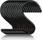 3 Inch 12 Pack Small S Hooks,Heavy Duty S Hooks for Hanging Plants,Vinyl Coated Non Slip S Hooks ,Black S Hooks Pot Rack Closet Hooks for Hanging ...