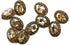 10 pcs Whole Oval Cut Champagne Rhinestone Vintage Copper Hollow Metal Shank Sewing Coat Buttons -25mm -1"...