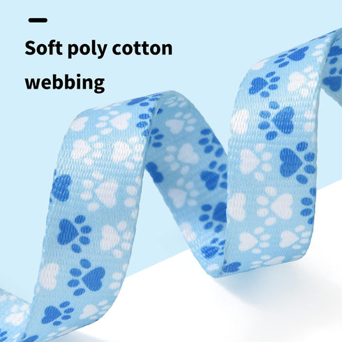 Mile High Life Dog Collar | Nylon Puppy Collars w Cute Patterns | Lightweight Girl Dog Collar | Boy Dog Collar for Small/Medium/Large Dogs (Blue F...